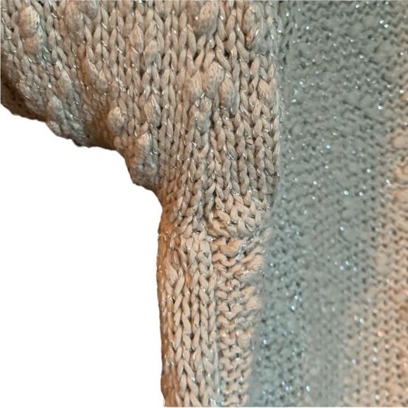 Chico’s metallic asymmetric knit sweater.‎ - Picture 12 of 12